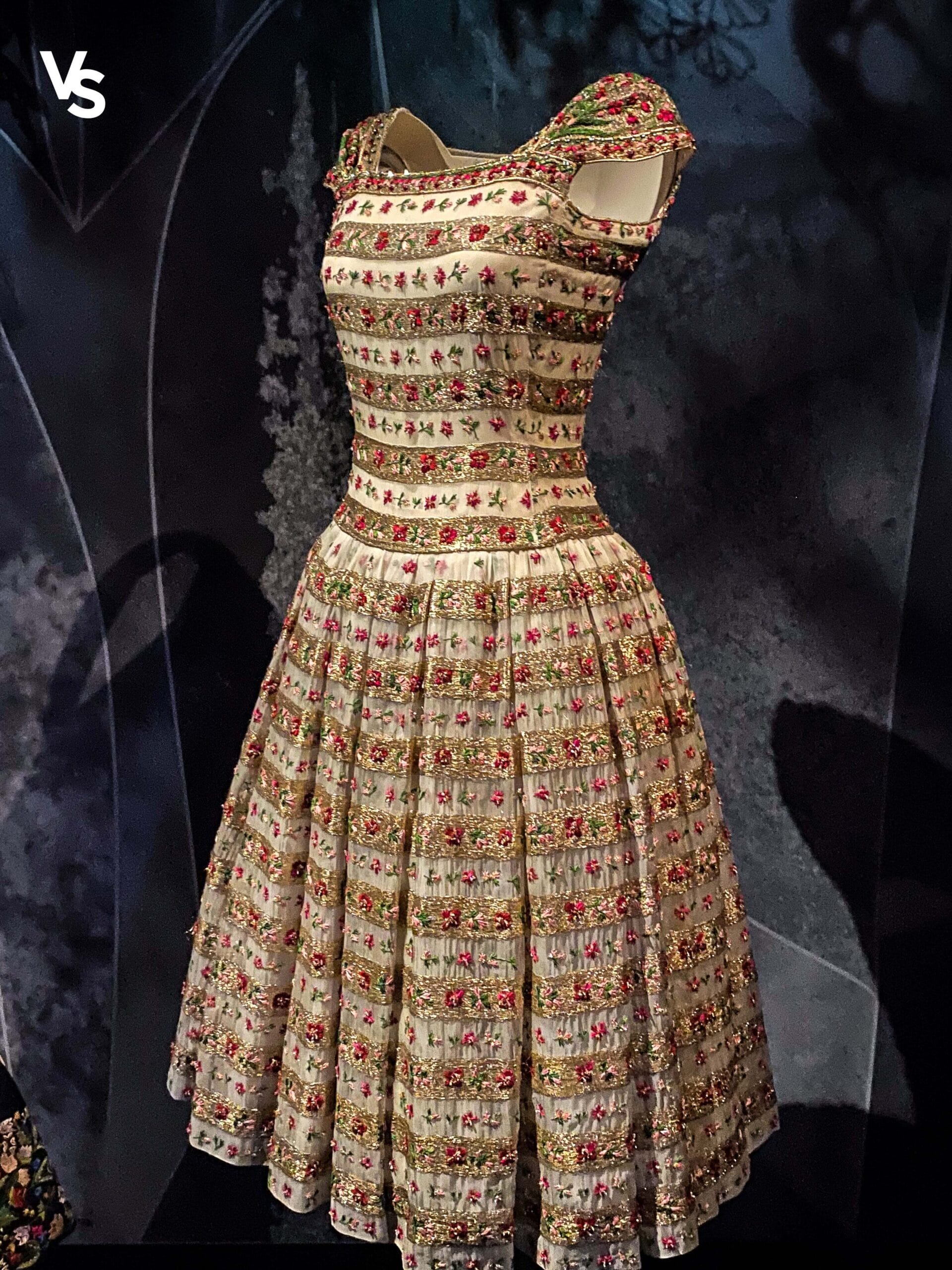 Vestido de noche Dior con pedrería